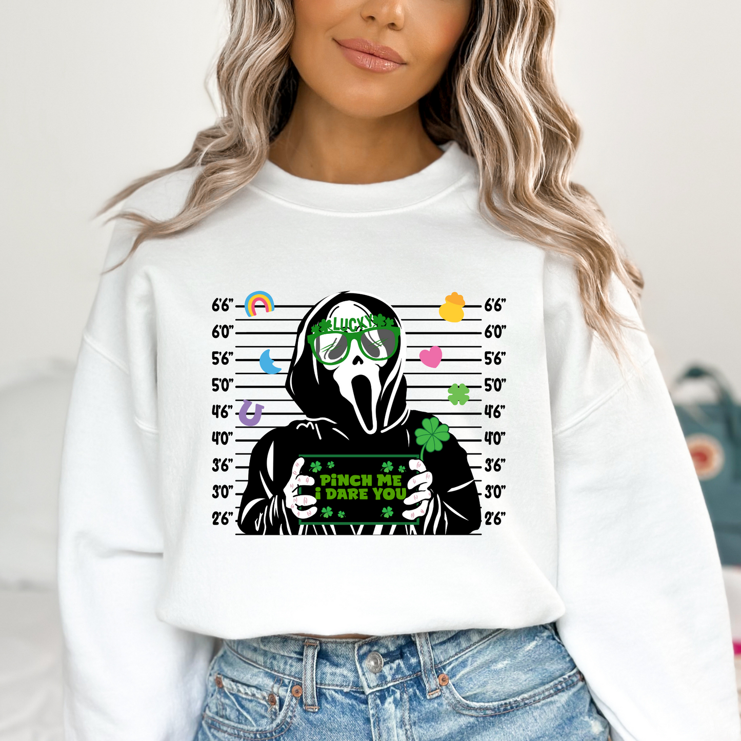 Scream St Patricks Day Mugshot Full Color DTF Transfer