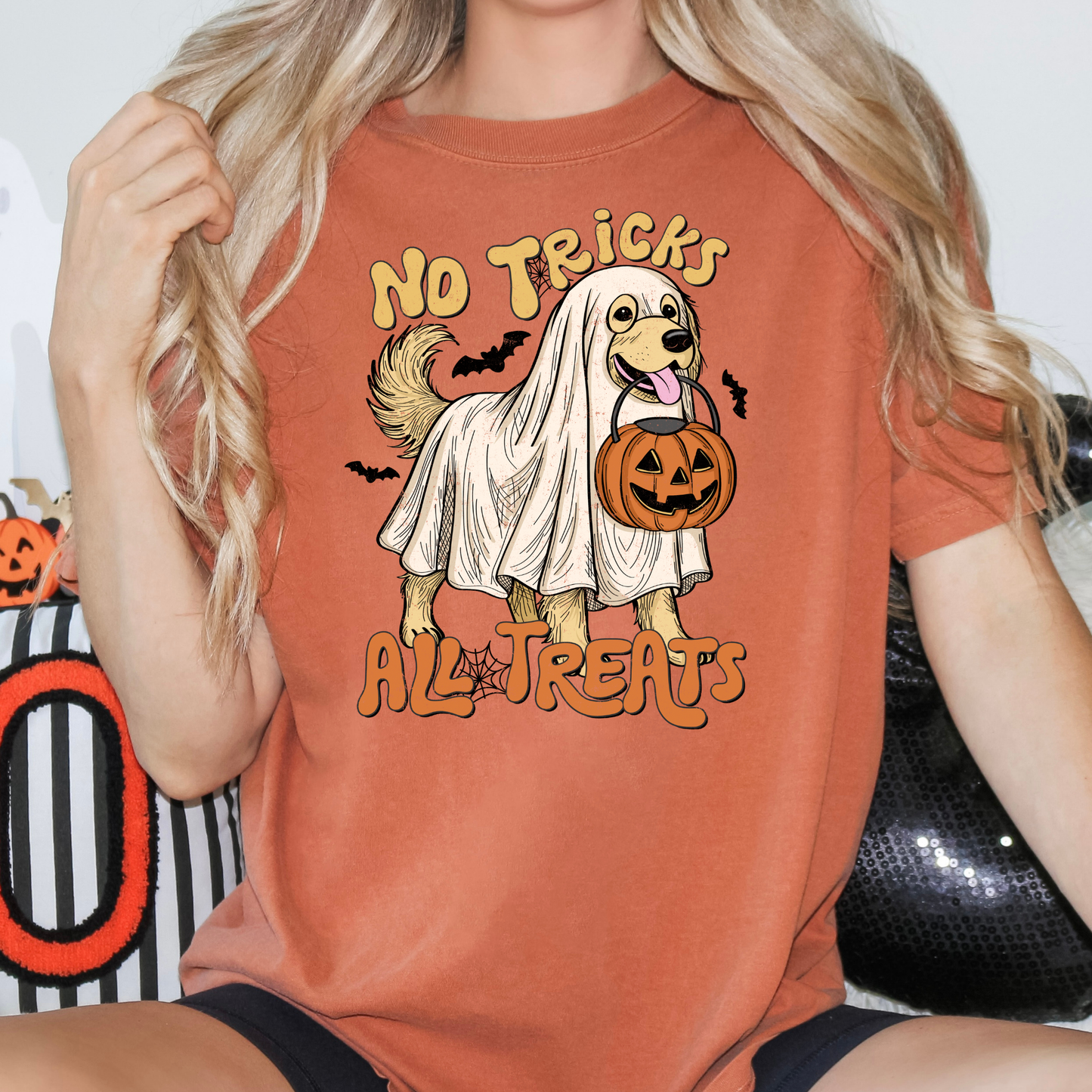 No Tricks All Treats Full Color DTF Transfer