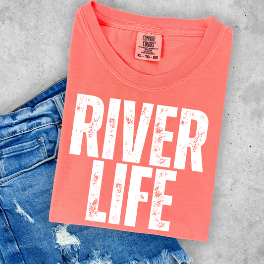 River Life (Distressed) Full Color DTF Transfer