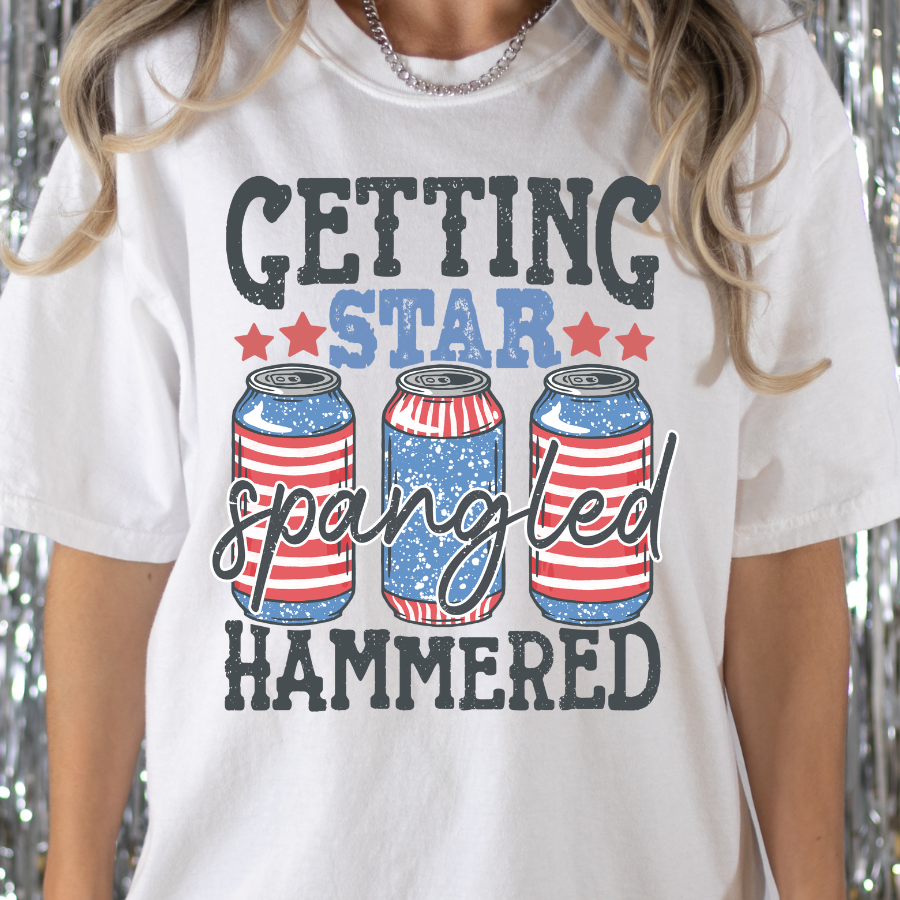 Getting Star Spangled Hammered Full Color DTF Transfer