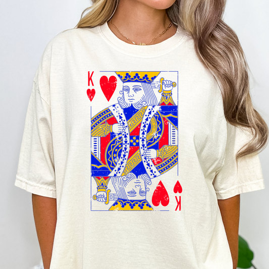 King of Hearts Full Color DTF Transfers