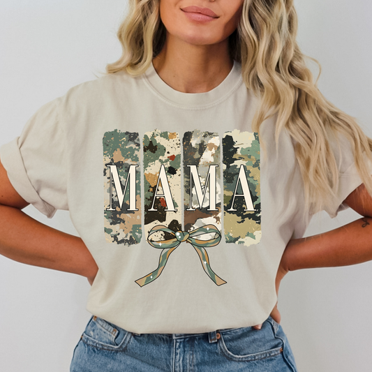 Mama (Camo Boxed Letters) Full Color DTF Transfer