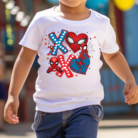 XOXO Spiderman Full Color DTF Transfer