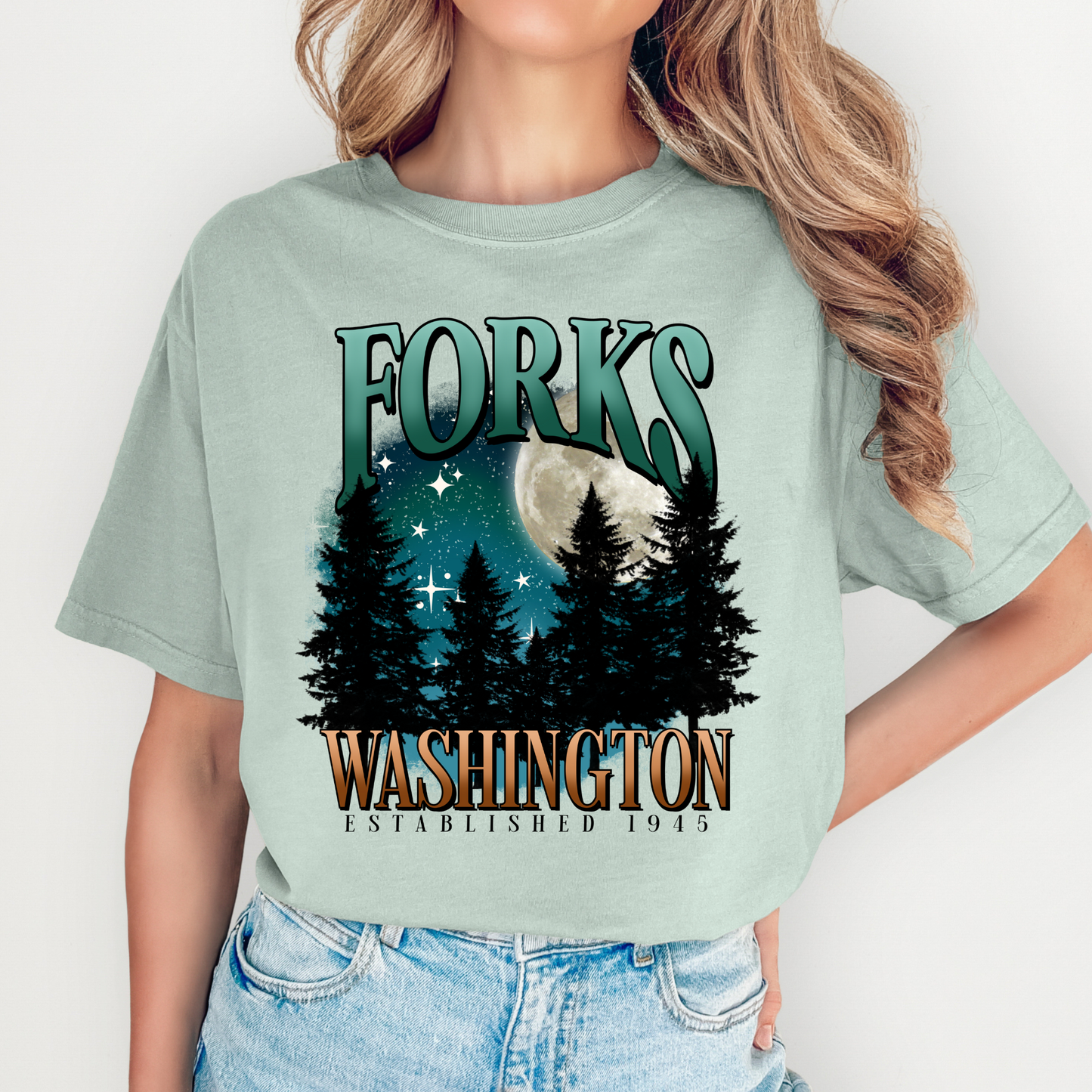 Forks Washington (Twlight) Full Color DTF Transfer