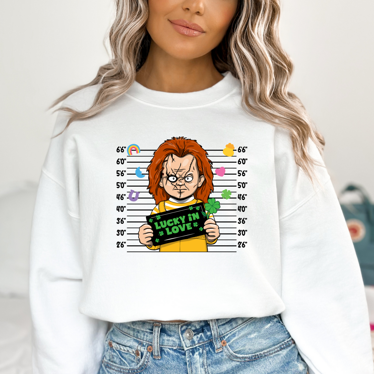 Chucky St Patricks Day Mugshot Full Color DTF Transfer