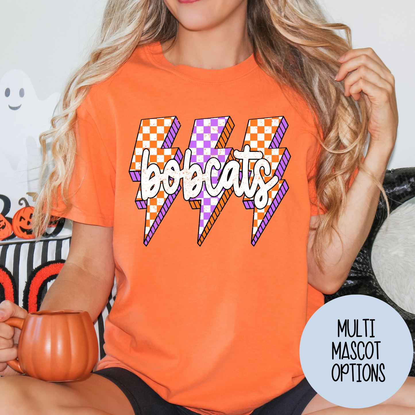 Halloween Mascot Lightning Bolts (Multi Options) Full Color DTF Transfer