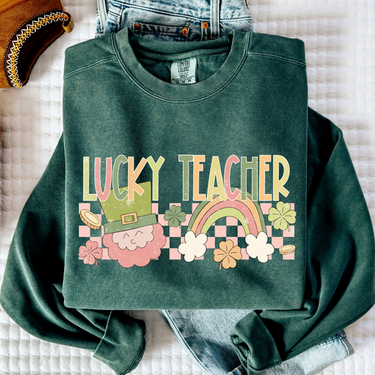 Lucky Teacher Full Color DTF Transfer