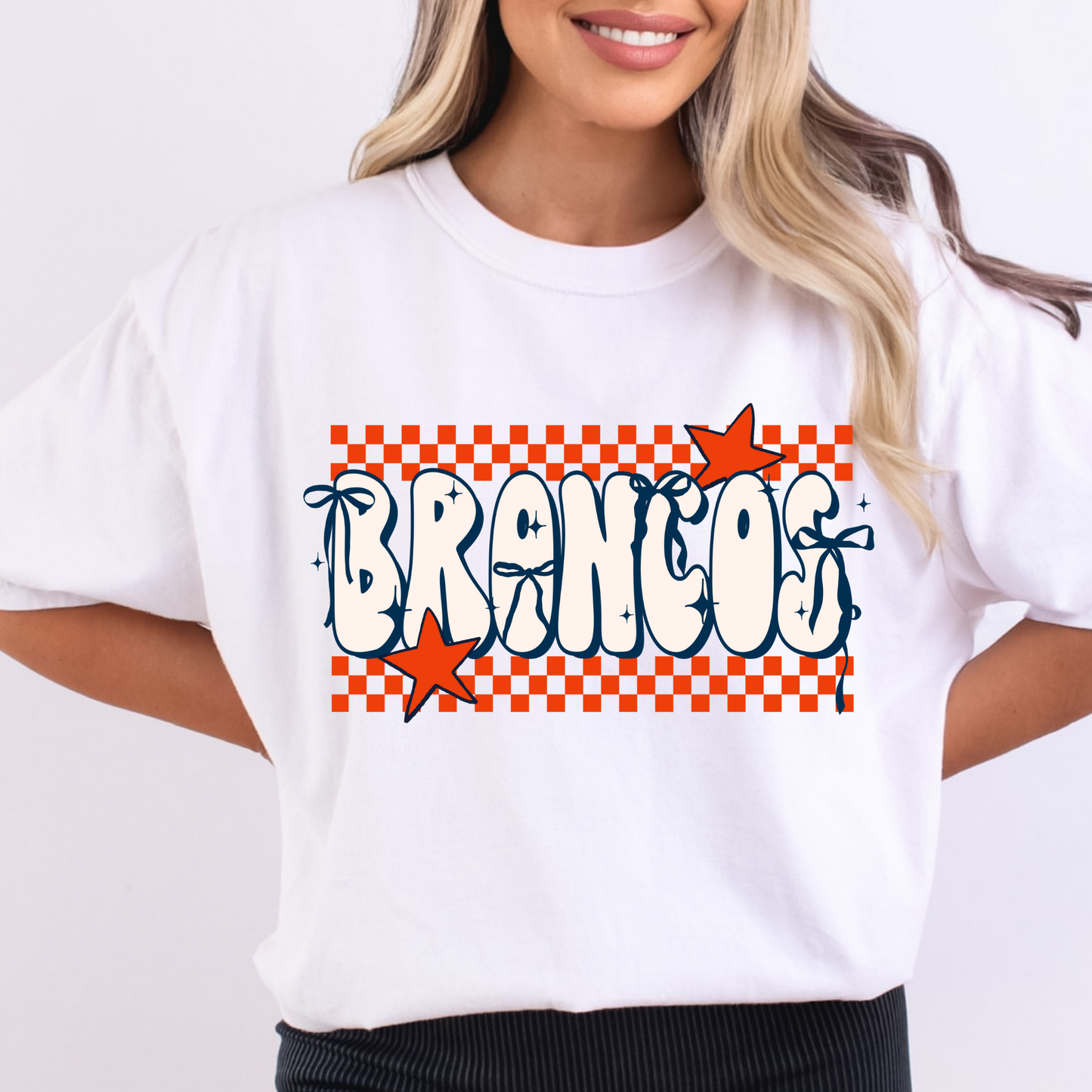 Checkered Bordered Team Name (2026 Playoff Teams) Full Color DTF Transfers