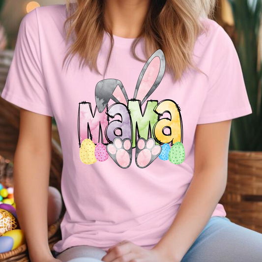 Mama Mini Bunny Ears/Feet Full Color DTF Transfer