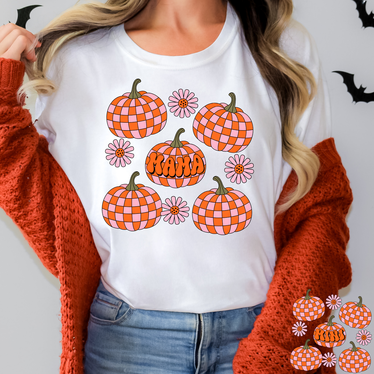 Pumpkin Mama (Mini Option) Full Color DTF Transfer