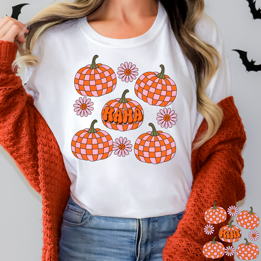 Pumpkin Mama (Mini Option) Full Color DTF Transfer