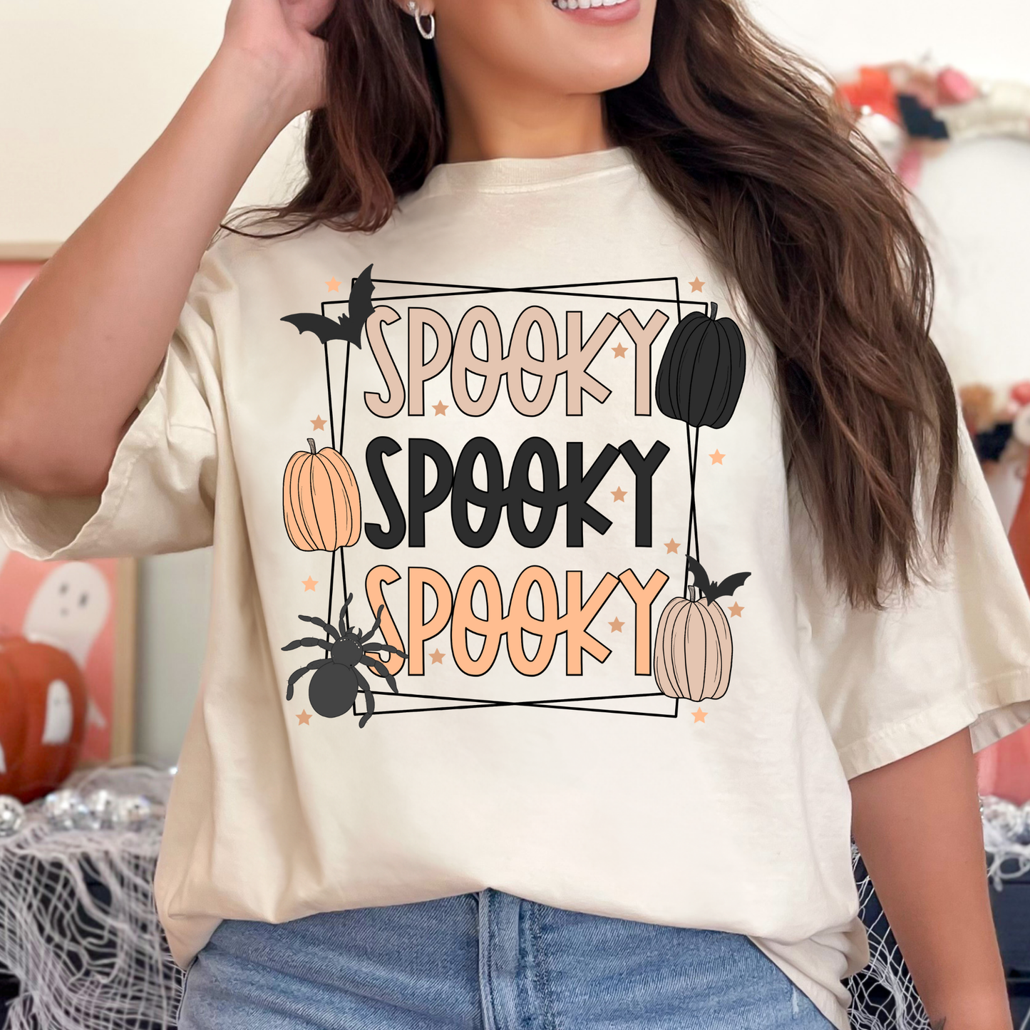 Spooky (Repeat) Framed Full Color DTF Transfer