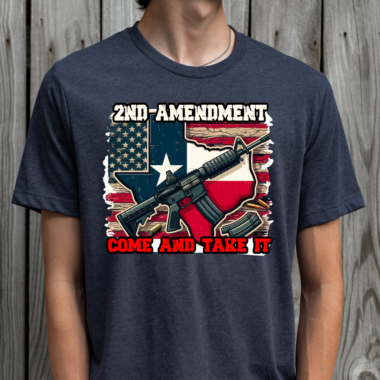 2nd Amendment Come and Take It  Full Color DTF Transfer