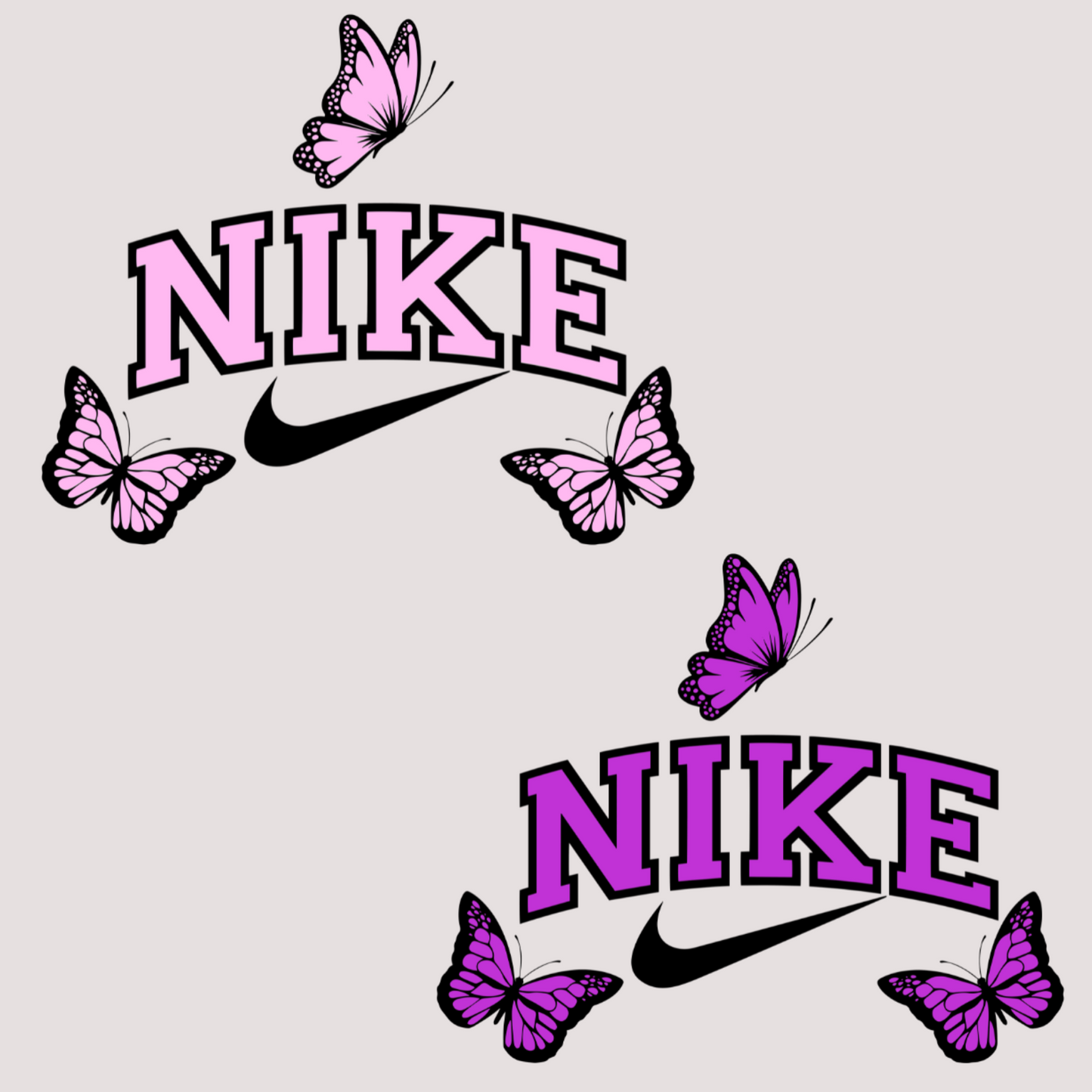 Nike Butterflies (MULTI COLOR OPTIONS) Full Color DTF Transfer