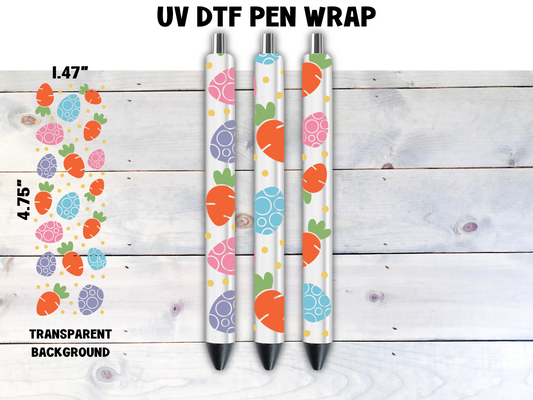 Carrots & Eggs UV DTF Pen Wrap Transfer