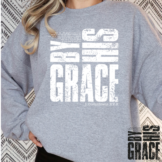 By His Grace Full Color DTF Transfer