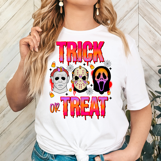 Trick Or Treat (Horror Masks) Full Color DTF Transfer