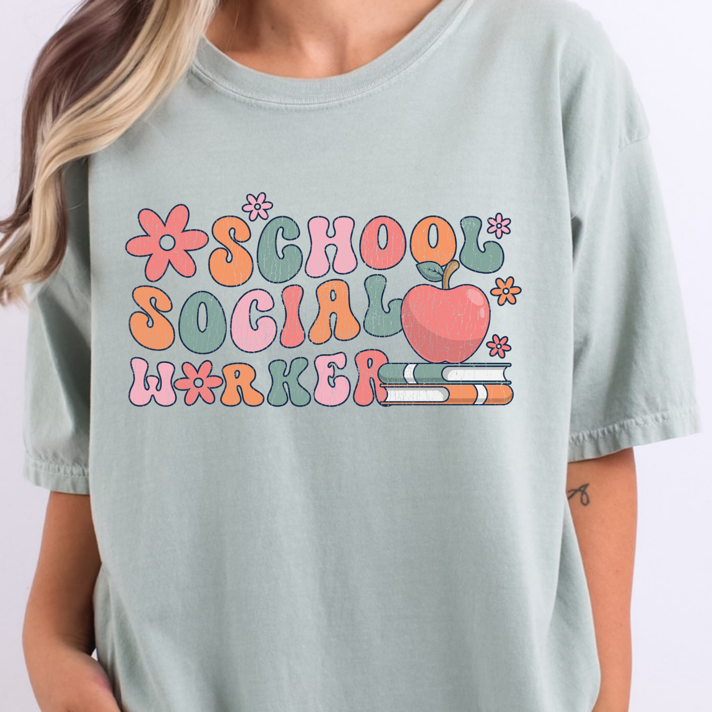 School Social Worker Full Color DTF Transfer