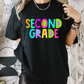 Grade School (MULTI GRADE OPTIONS) Neon Alpha Full Color DTF Transfer