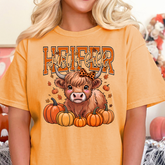 Just A Fall Heifer Full Color DTF Transfer
