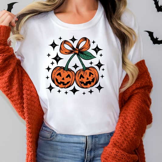 Pumpkin Cherries Full Color DTF Transfer