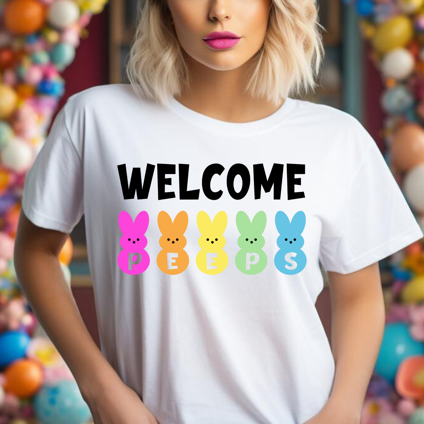 Welcome Peeps Full Color DTF Transfer