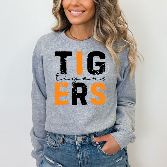 Tigers (Black & Orange) Full Color DTF Transfer