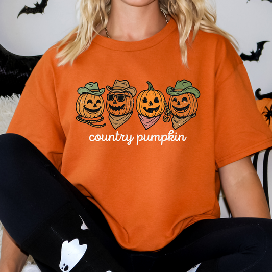 Country Pumpkin Full Color DTF Transfer