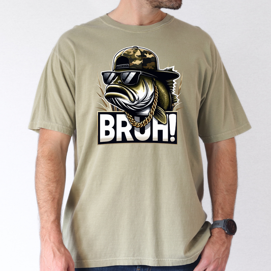 Bruh Bass (Fishing)  Full Color DTF Transfer