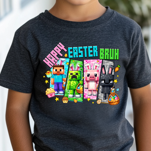 Happy Easter Bruh (Minecraft) Full Color DTF Transfer