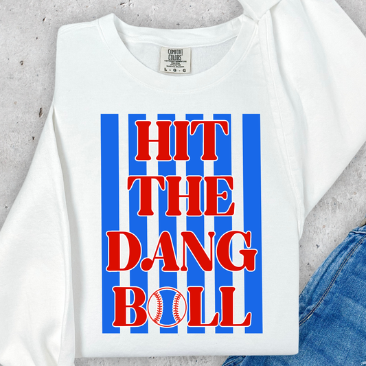 Hit The Dang Ball Full Color DTF Transfer