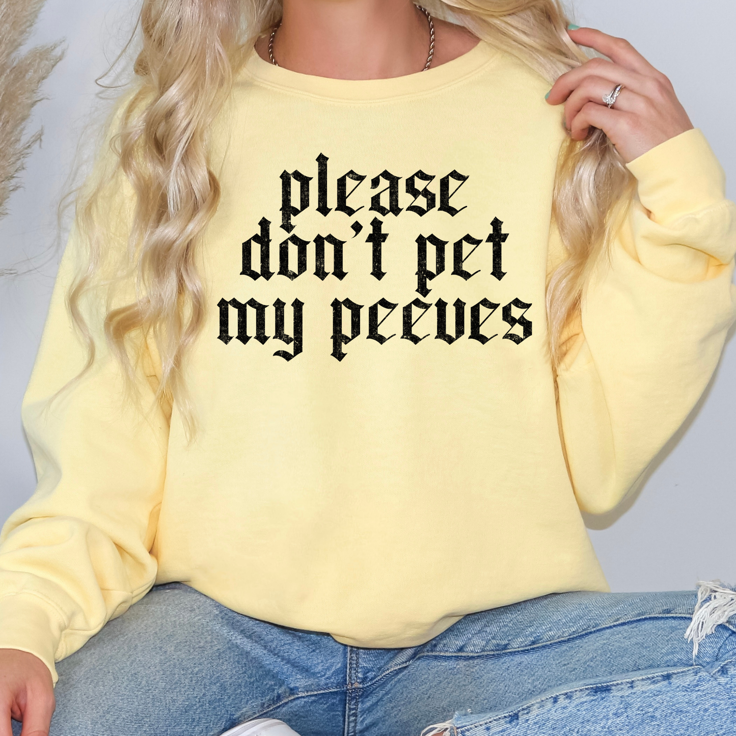 Please Don't Pet My Peeves Full Color DTF Transfer