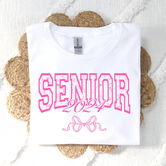 Senior 2024 w/Bow Full Color DTF Transfer