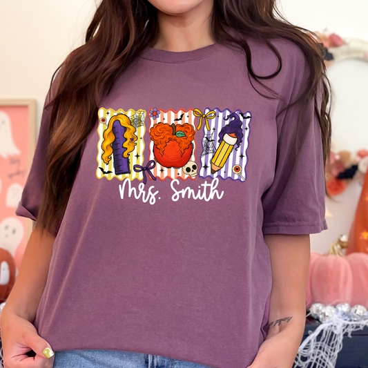 Personalized Sanderson Sister School Stamps Full Color DTF Transfer