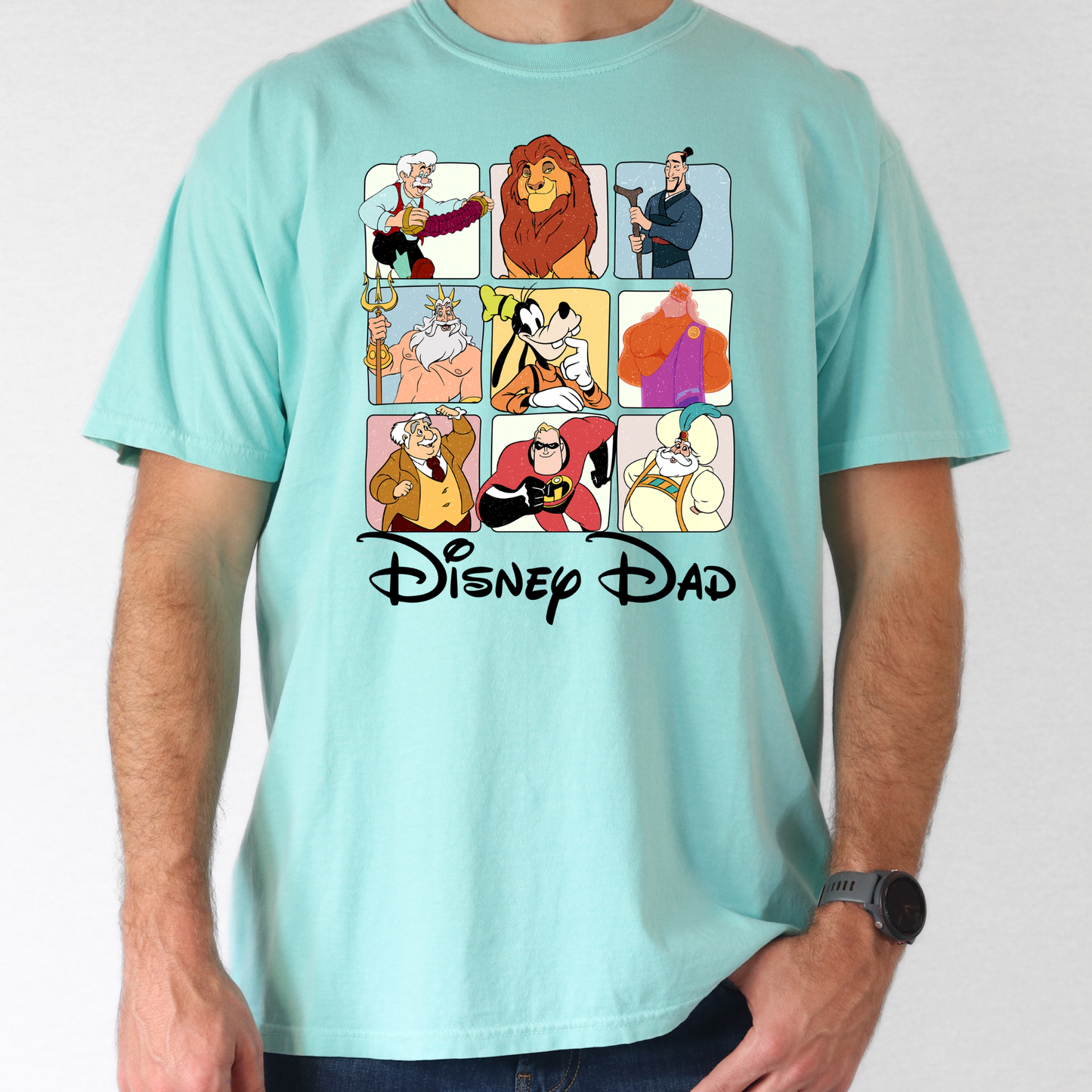 Magical Dad Grid Full Color DTF Transfer