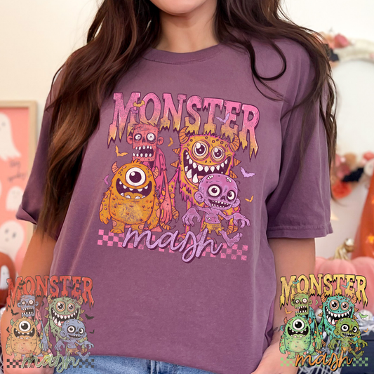 Monster Mash (Distressed- MULTI COLOR OPTIONS) Full Color DTF Transfer