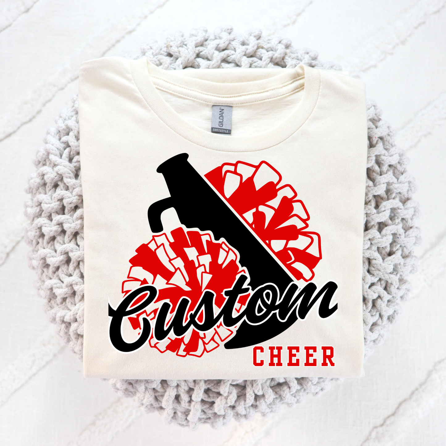 Custom Cheer (Megaphone/Poms) Full Color DTF Transfer