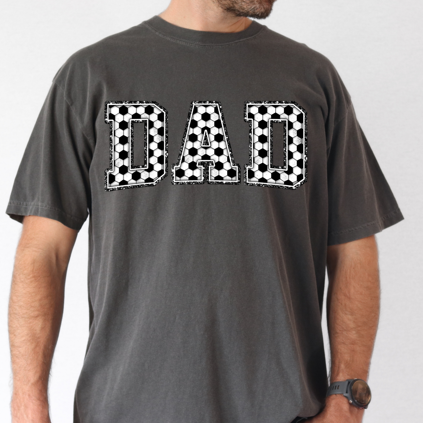 Dad Filled With Soccer Print Full Color DTF Transfer