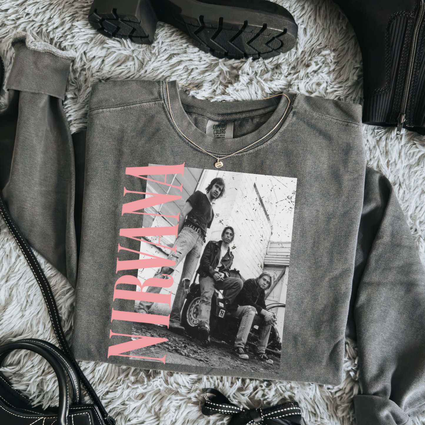 Pink Nirvana Full Color DTF Transfer
