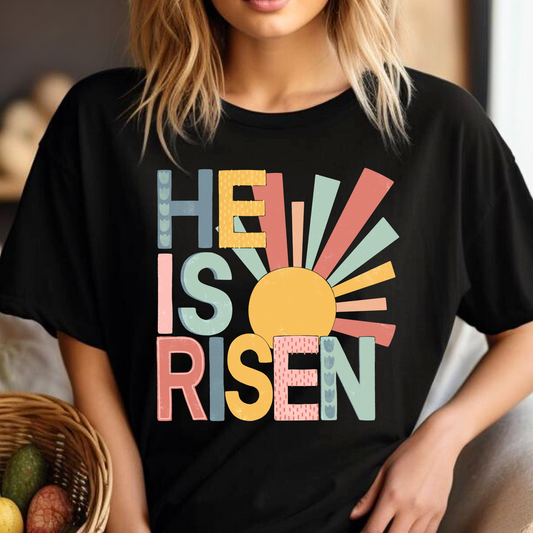 He Is Risen Full Color DTF Transfer