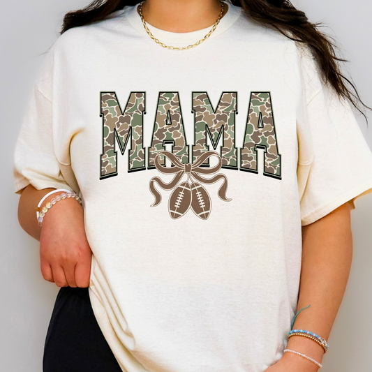 Football Camo Mama Full Color DTF Transfer