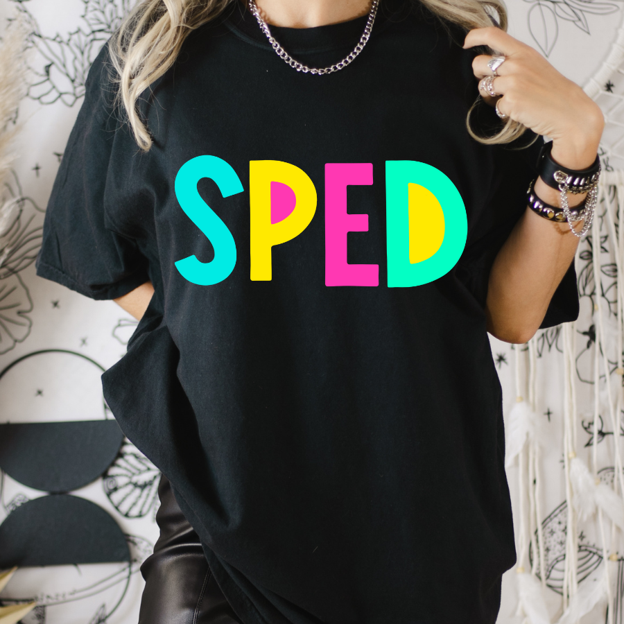 SPED (Special Education) Alpha Full Color DTF Transfer