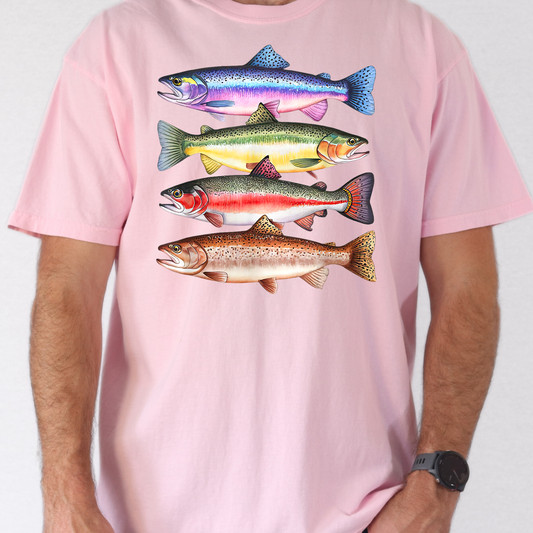 Fish - Stacked Full Color DTF Transfer
