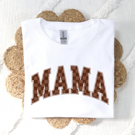 Mama Checkered (MULTI COLOR OPTONS) Full Color DTF Transfer