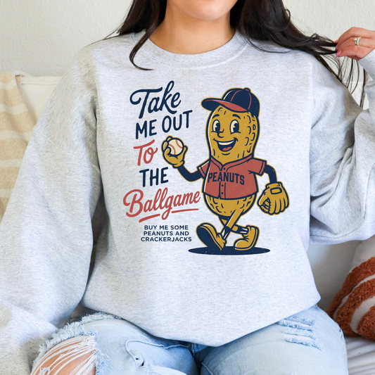 Take Me Out To The Ballgame (Peanut) Full Color DTF Transfer