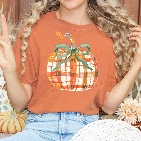 Splatter Pumpkin Full Color DTF Transfer