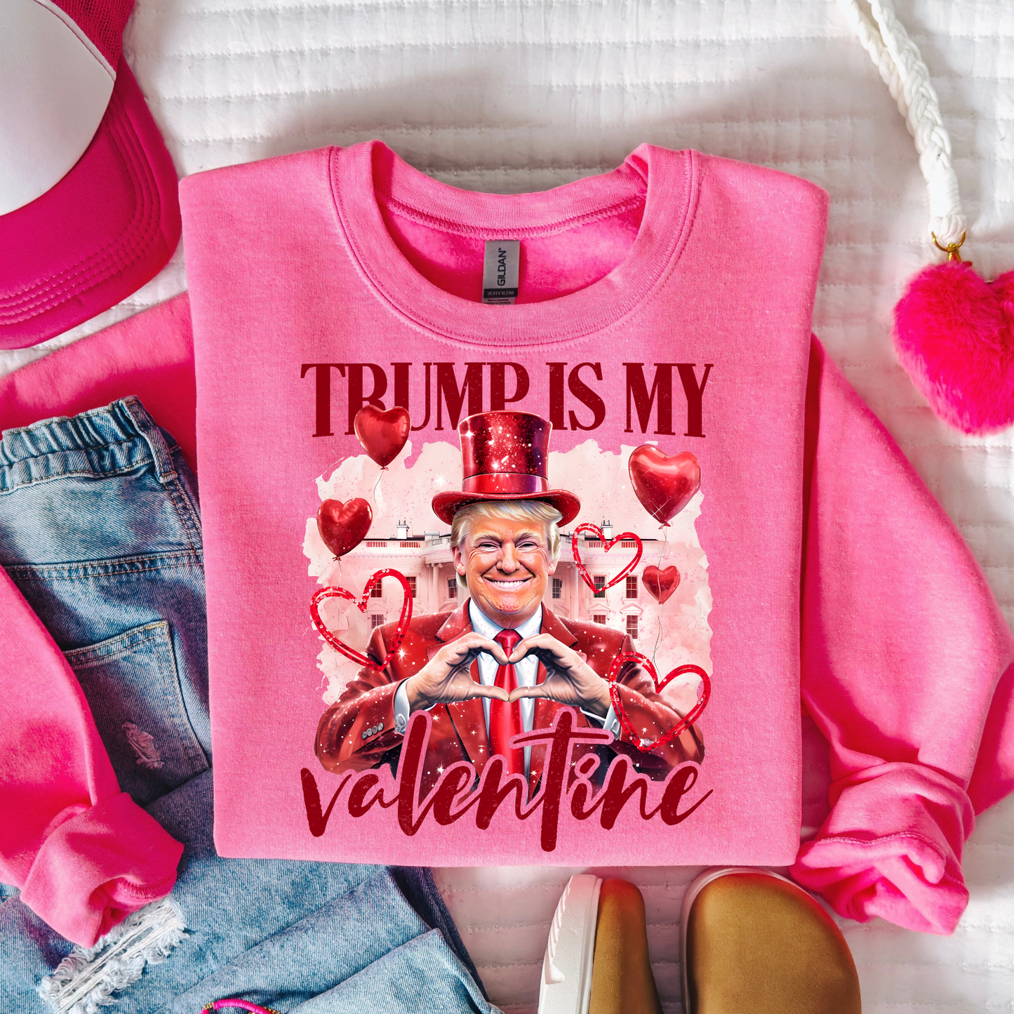 Trump Is My Valentine Full Color DTF Transfer