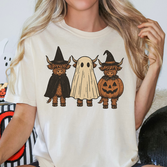 Halloween Cows (Heifer) Full Color DTF Transfer