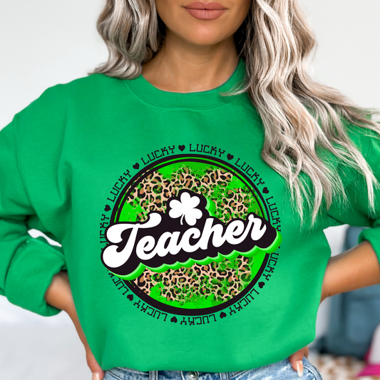 Lucky Teacher Full Color DTF Transfer