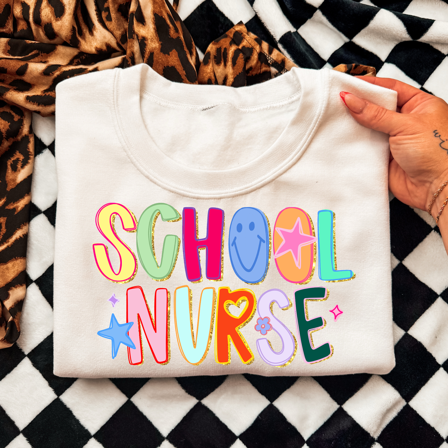 School Nurse (Colorful)  Full Color DTF Transfer